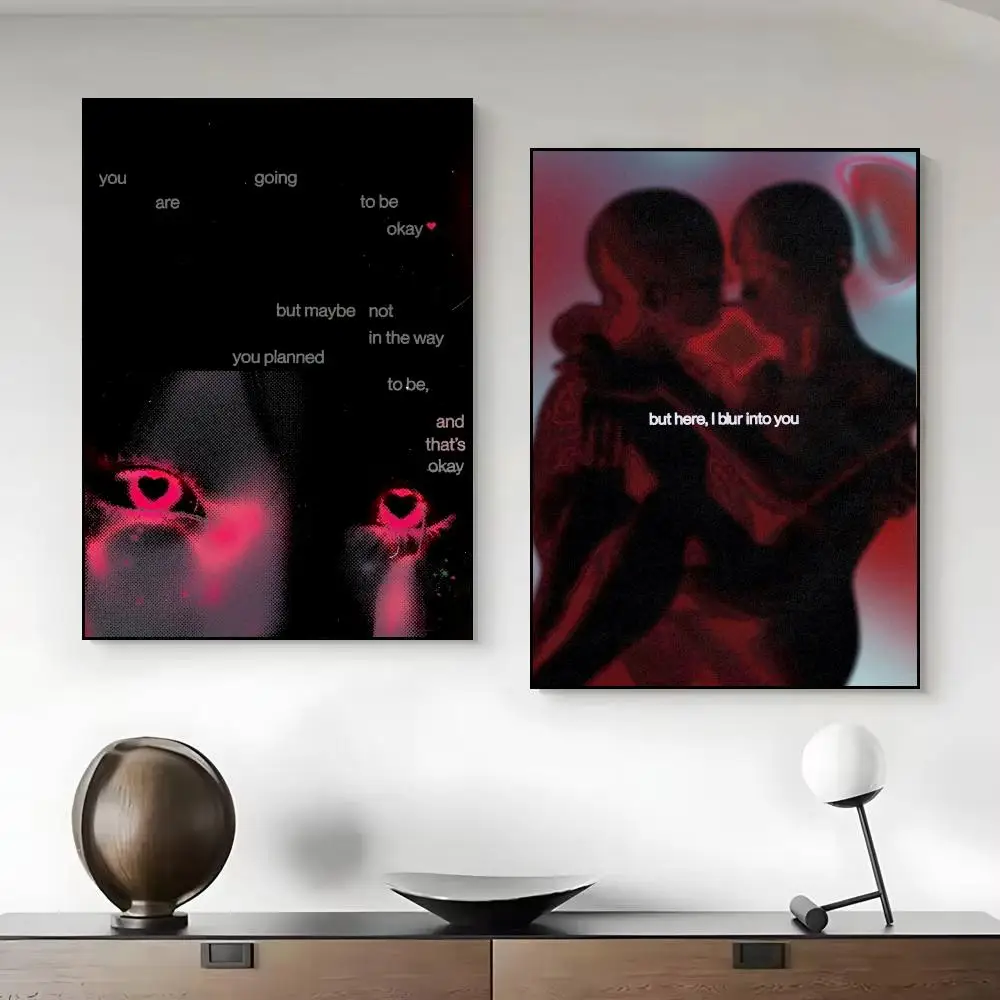 Japandi style illusion Ed Reika Poster Aesthetic Wall Art Canvas Trendy Bedroom Home Room Decor
