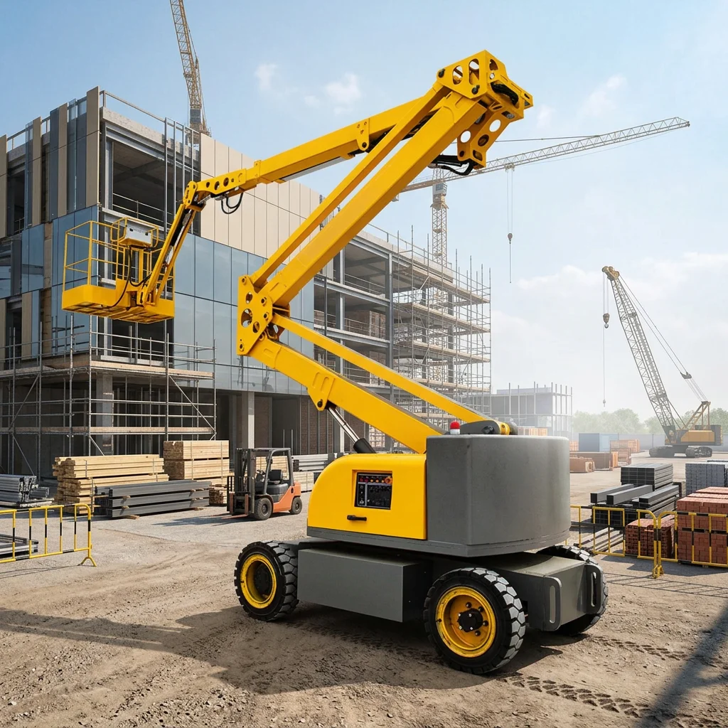 Premium Articulated Boom Lift Hydraulic Lifting Platform Low Noise Aerial Machinery for Warehouse Operation