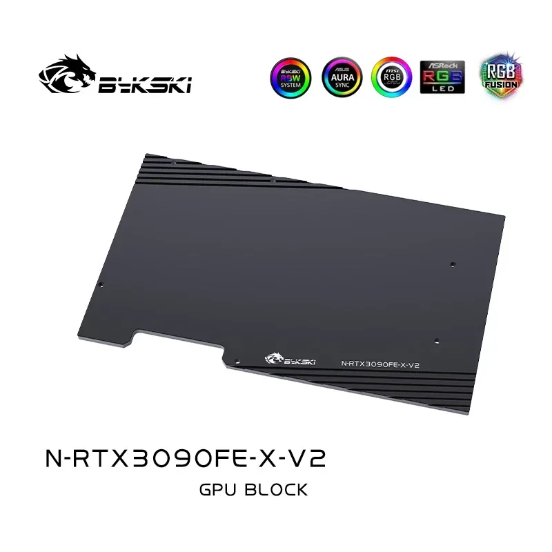 Bykski N-RTX3090FE-X-V2 Water Block Use for NVIIDIA RTX 3090