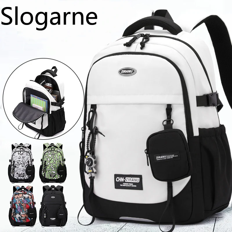 Zaranyu Junior High School Backpack Students Large Capacity Schoolbag Boye School Bag Men Casual Travel Multifunctional Backpack