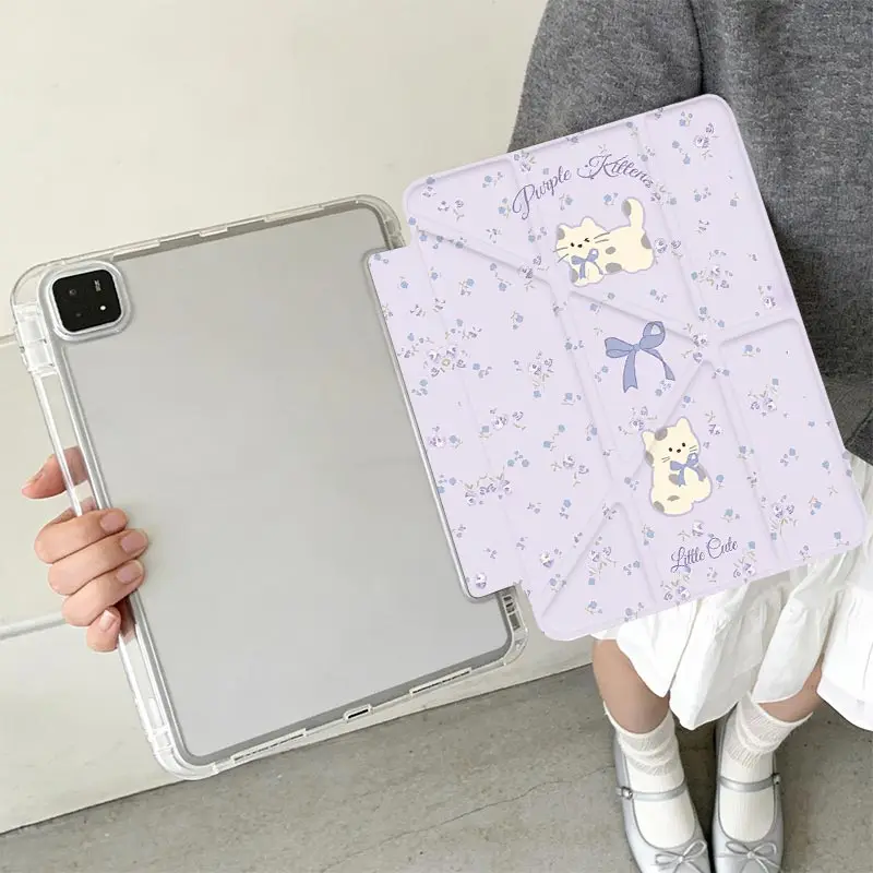 Anti-Bending 3+Y Fold Case For Xiaomi Pad 5/5Pro 6/6Pro 11 Xiaomi Pad 7/7Pro 8/8Pro 11.2 Redmi Pad SE 11 Pro/Pro2 12.1