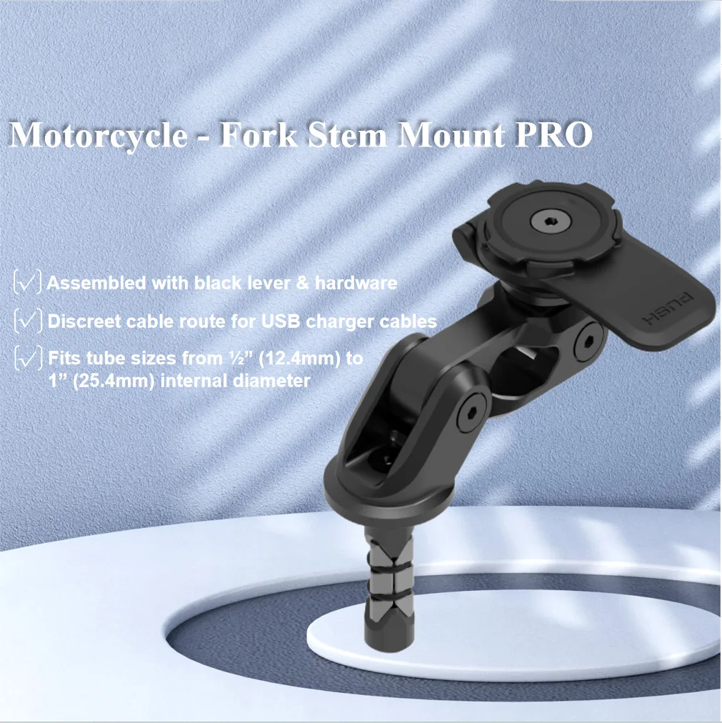 

Original Motorcycle Phone Mount for Fork Stem Pro Cell Phone Holder
