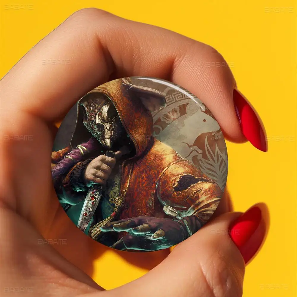 Video D-Daylight Game By D-Dead 32/44/58mm Handmade Pin Round Funny Snap-in Brooches for Backpack Cothes Accessories Badge Hat