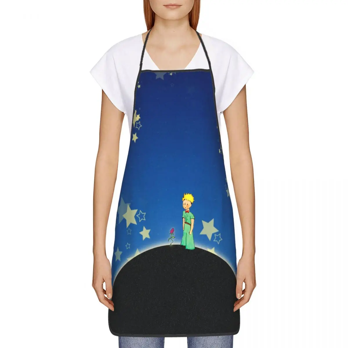 The Little Prince Fairy Tale Aprons Women Men France Fantasy Fiction Unisex Kitchen Chef Bib Tablier Cuisine Cooking Baking