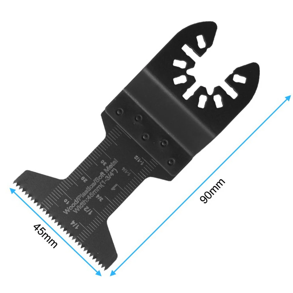 2pcs Multifunctional Straight Saw Blades HCS 45mm Fine Coarse Tooth Woodworking Oscillating Multitool Renovator Power Cutting