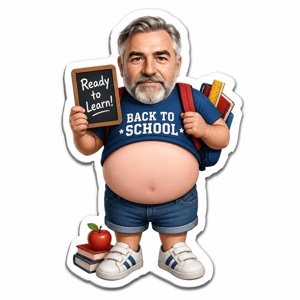 Customized back to school photo magnets, personalized and fun squeezing refrigerator stickers, creative back to school gifts (su