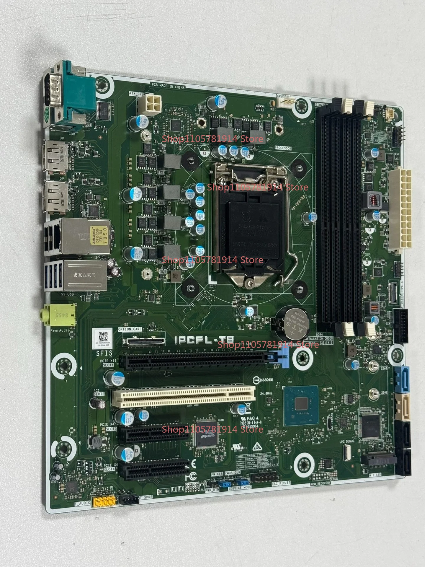 For Dell IPCFL-TB NNNCT T3630 Workstation Main Board MATX Mid-board C246 Chipset, Support 8th Generation Processor