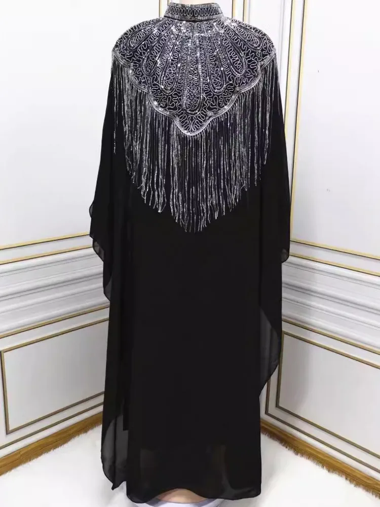 Evening Dress Women Dashiki Diamond African Clothes Robe Marocaine Luxury Dubai Kaftan Abaya Muslim Dress Vetement Plus Size