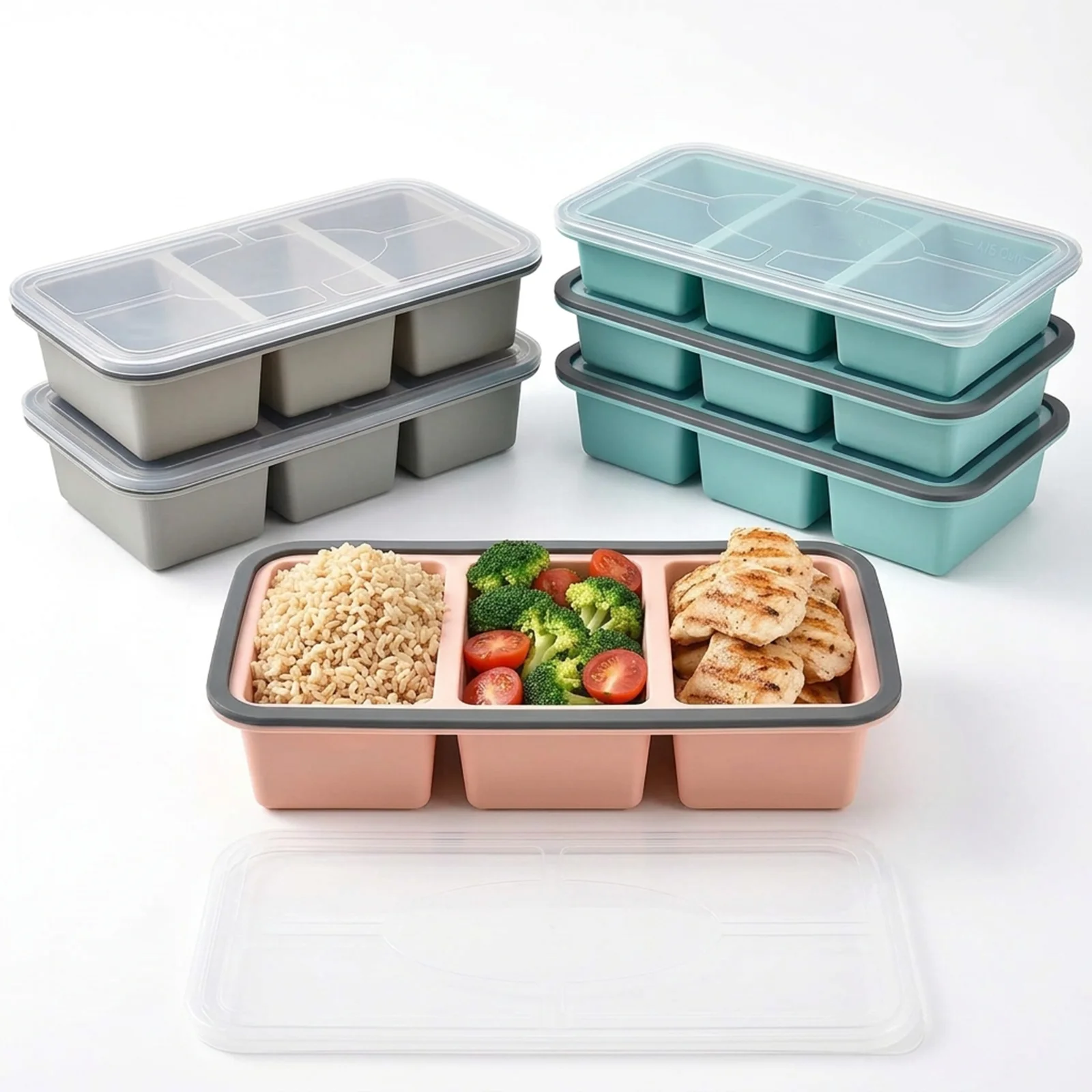 Meal Prep Menu - Soup Cube Tray With Lid Silicone