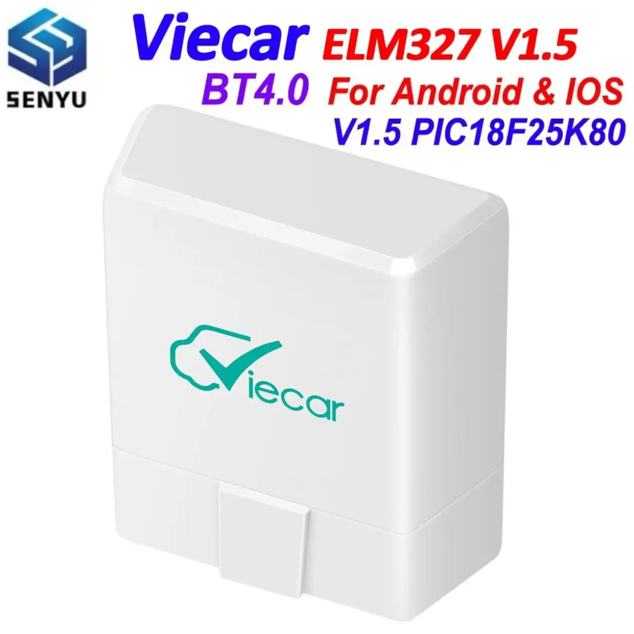 

Новейший диагностический сканер Viecar ELM327 V1.5 Bluetooth 4.0 OBD2 PIC18F25K80 для автомобилей, мини-версия ELM 327 V1.5 OBD 2 для Android и iOS