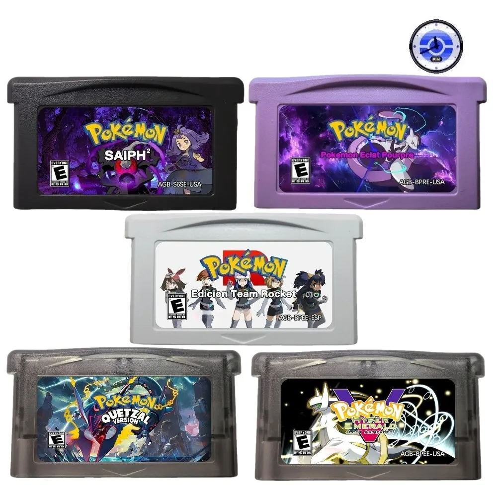 

Игровой картридж RTC English Game Cartridge Pokémon Edicion Team, Quetzal, Saiph 2, Big Blue, GBA Flash Game Cartridge, GBA ROM Modified Version