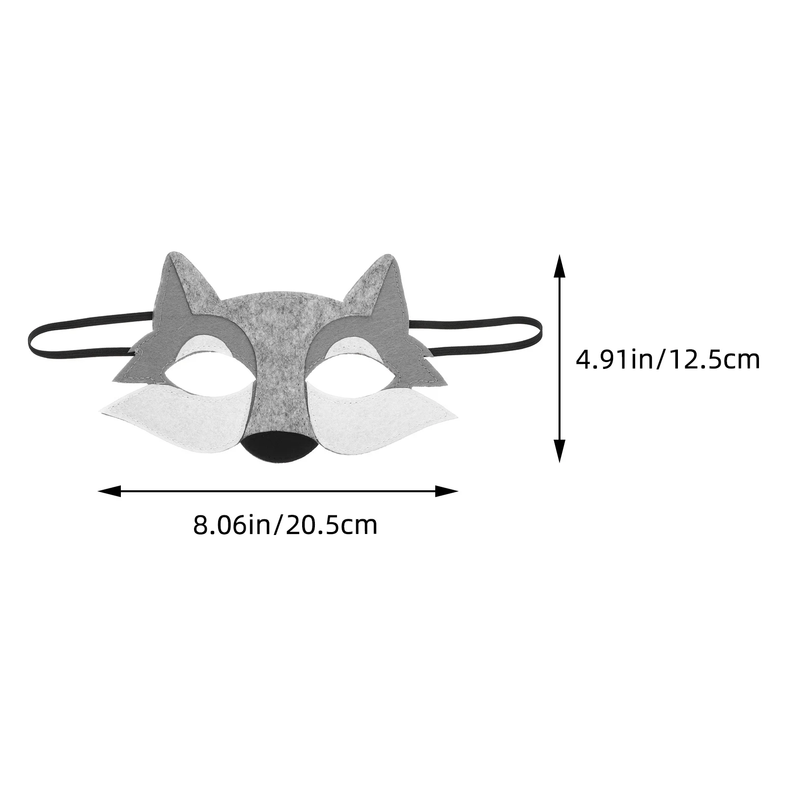 Wolf Masker Cosplay Halloween Half Masker Maskerade Prestaties Festival Kostuum Feestartikelen Vilt Dierenmaskers