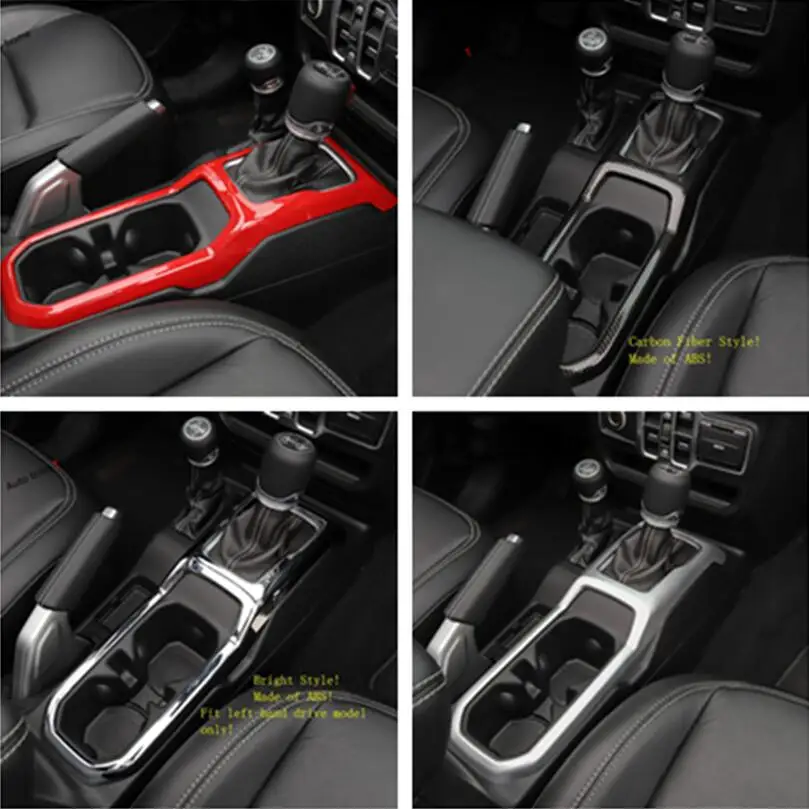 

Yimaautotrims Center Control Gear Shift Panel Decoration Cover Trim For Jeep Wrangler JL 2018 - 2022 Colorful Interior Mouldings