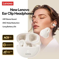 Nuevos Auriculares Inalámbricos Bluetooth Lenovo LP25 OWS con Clip para Oreja, Larga Duración de Batería, Auriculares para Juegos con Sonido Envolvente HIFI y Micrófono