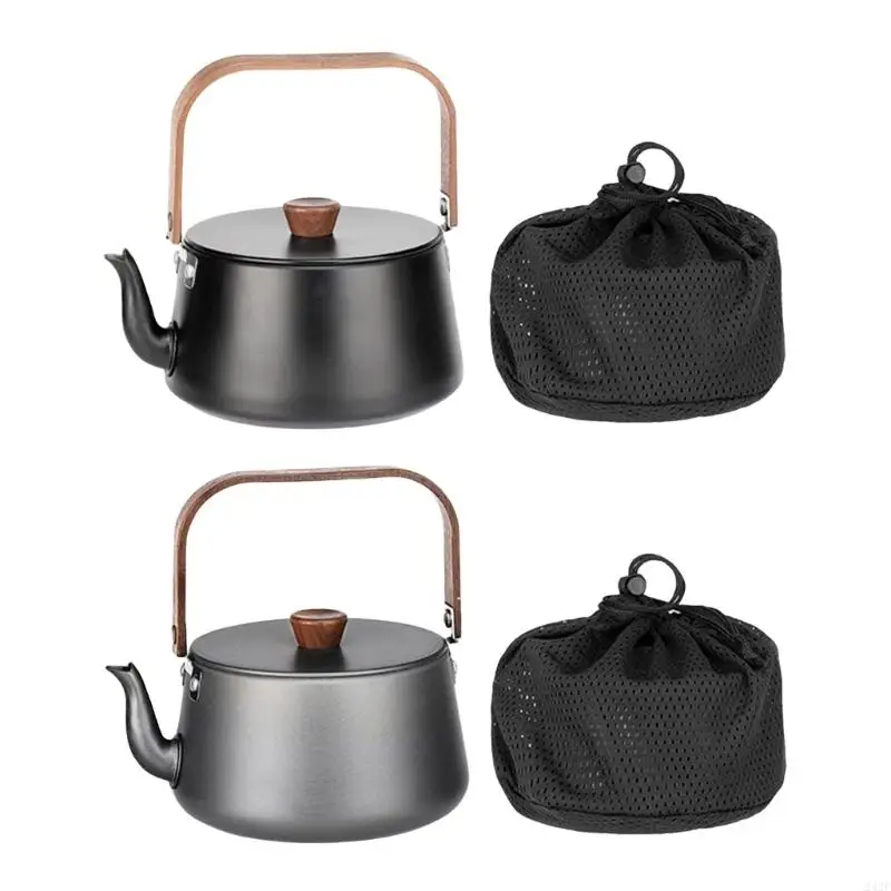 

242F Portable Kettle Aluminum Alloys Teapot Outdoor Camping Kettle for Stovetop