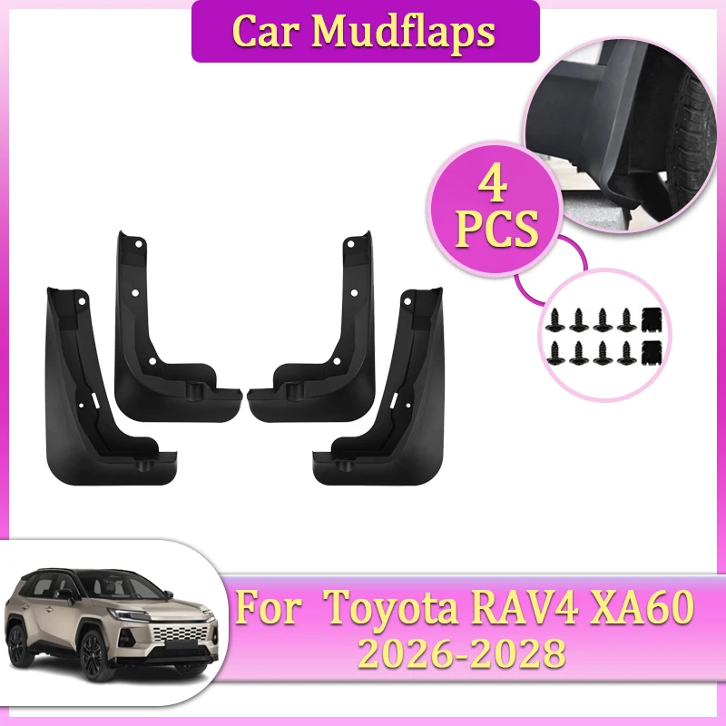 

Car Mudflap Tool For Toyota RAV4 Wildlander MK6 XA60 Accessorie 2026~2028 Mudguard Part Splash Fender Flare Cover Guard Auto Mud