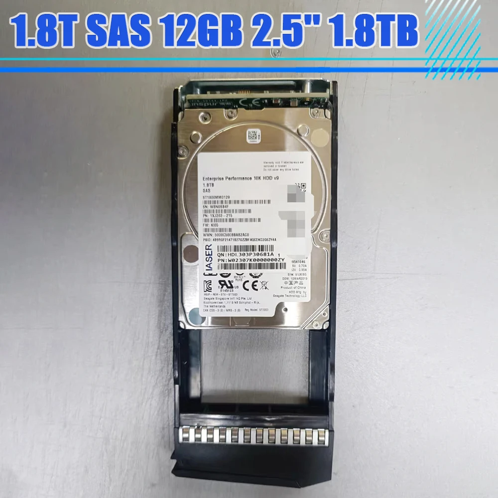 Для Inspur AS5500G2 AS5600 AS2600 G2 HDD 1,8T SAS 12 ГБ 2,5 дюйма 1,8 ТБ жесткий диск