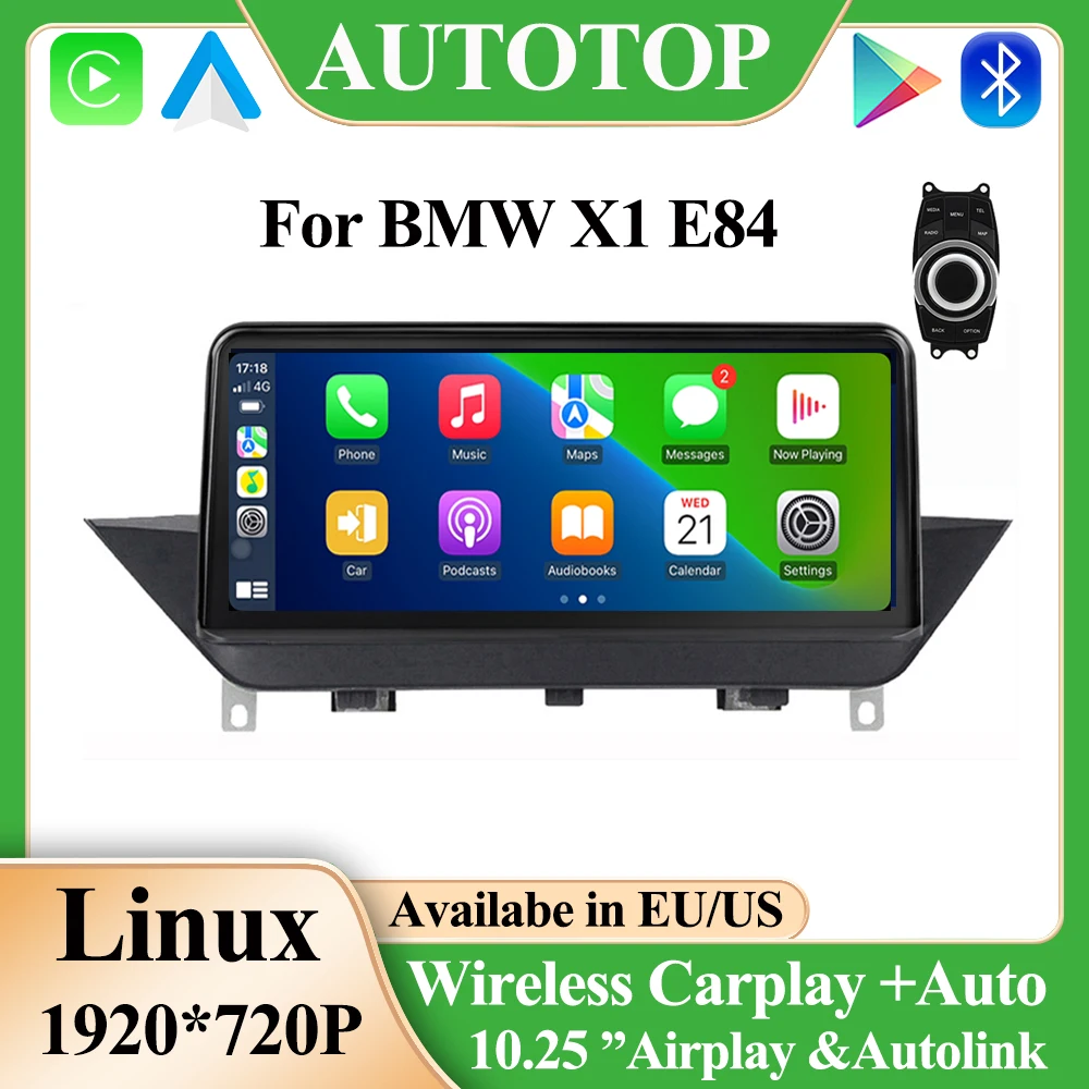 AUTOTOP Wireless CarPlay For BMW X1 E84 2009-2015 CIC iDrive 10.25