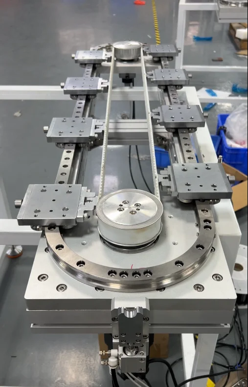Belt circular guide circular conveyor line automatic assembly line system bending circular motion