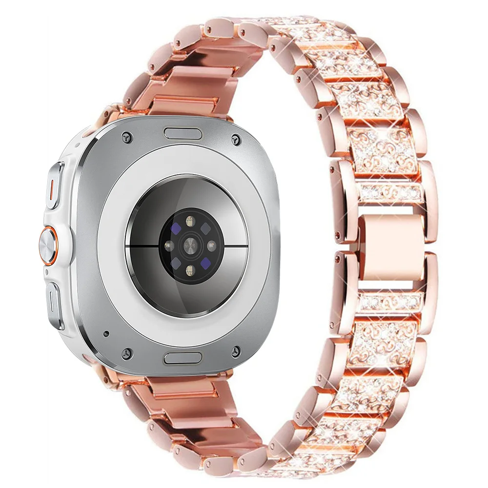 For Samsung Galaxy Watch 8/8Classic Ultra Strap Shining Rhinestone Bracelet Wristband Watch 8 40/44mm 46/47MM Band Accessories ﻿