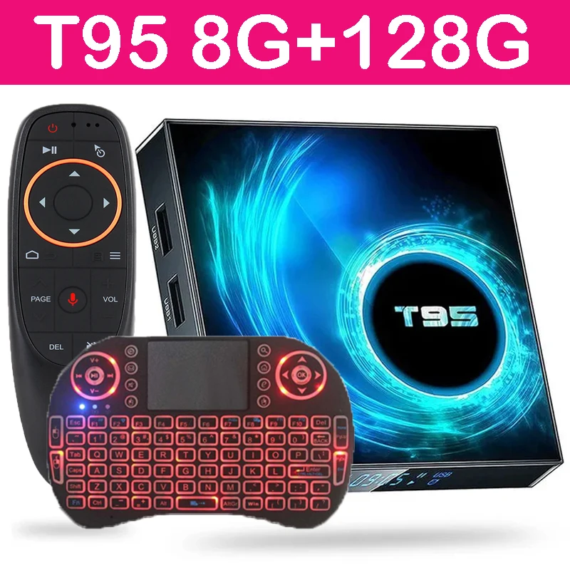 

T95 Android Tv Box Android 10 H616 Quad Core Dual Band Wifi 2.4g 5g Ram 8gb Rom 64gb 128gb Media Player Set Top Box