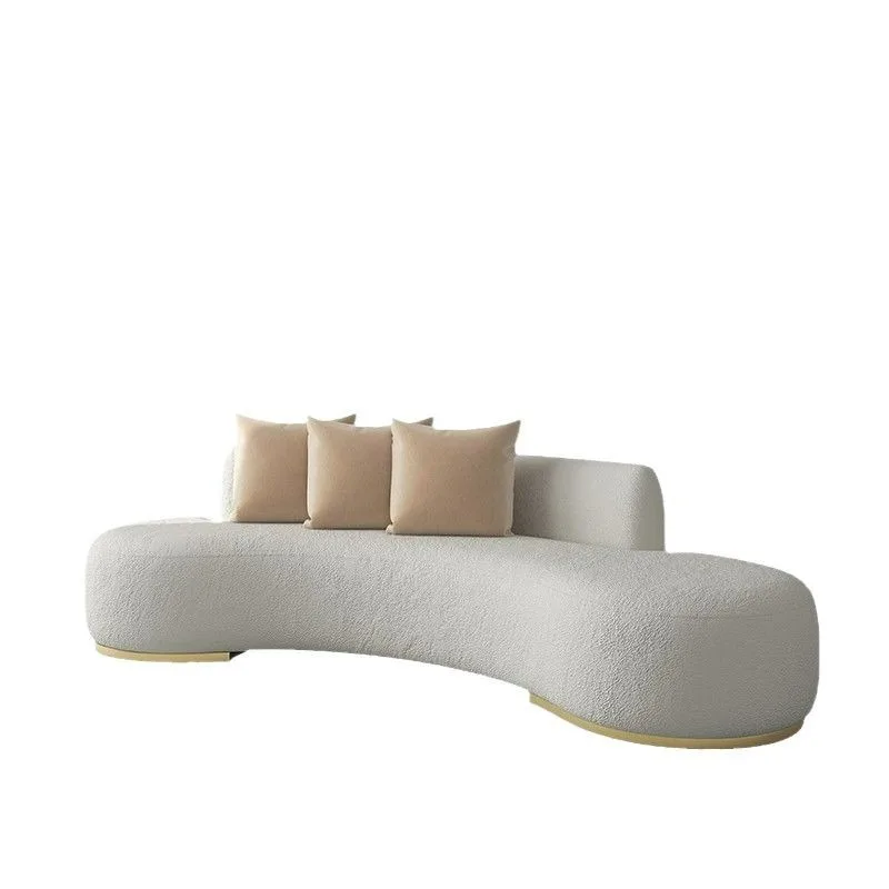 

Sofa Hotel B & B Light Luxury Sofa Studio Living Room Fabric Arc Sofa Combination