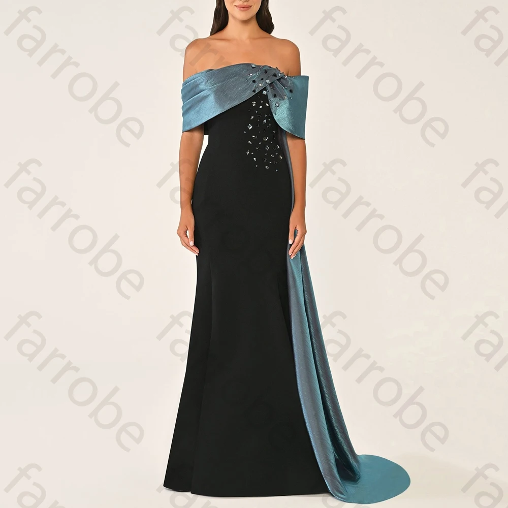 

Off The Shoulder Short Sleeves Evening Dresses Elegant Celebrity Dress Exquisite High Quality Prom Party Gowns Women Customized