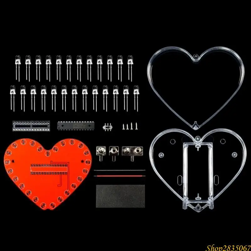 Serce RGBS LED lutownicze zestaw do nauki i tworzenia 831f Zestaw do nauki
