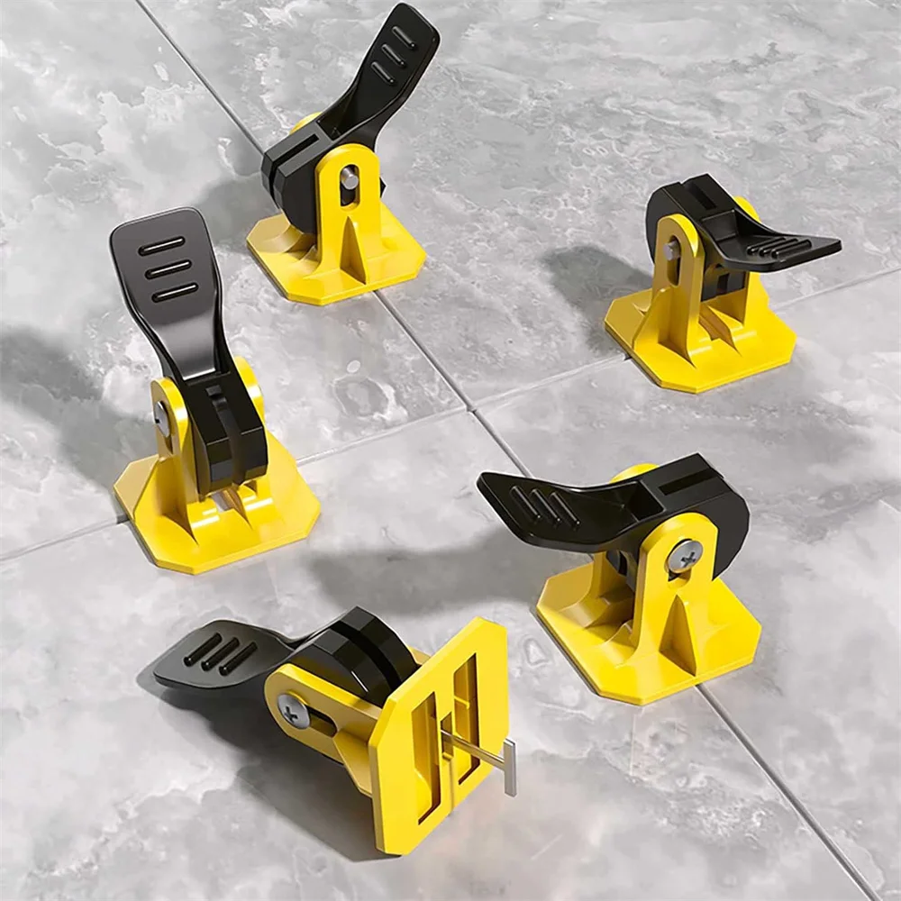 50PCS Tile Leveler Press Type Leveler Tile Laying Tools Reusable Wall Tile Positioning Adjuster Tiling Tools Efficient