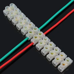 1/3/5pcs Wire Connector Screw Terminal 3A10A 15A 20A 30A Dual Row 12 Positions Barrier Strip Block Terminal Electrical Connector