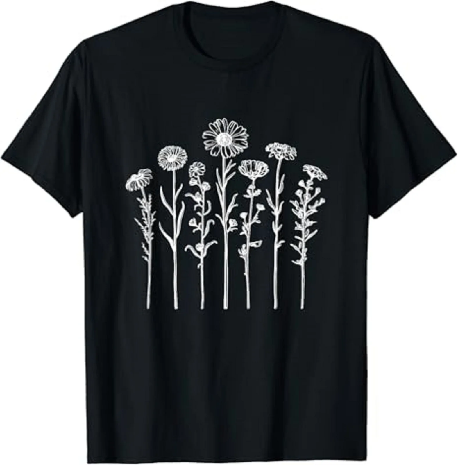 Floral Featuring Wild Blooms Unisex T-Shirt Size S-5XL