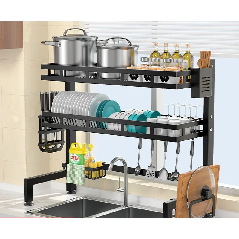 

Kitchen Sink Drain Rack Storage Rack New Countertop Bowl Tray Storage Rack Multifunctional Dishwashing Rack Dish Rack Ornament