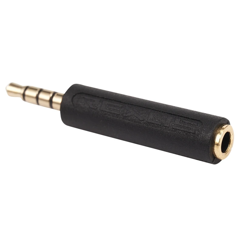 A31T 3.5mm Headphone Adapter, OMTP to CTIA or CTIA to OMTP Converter, Rubber Earphone Adapter, Durable Metal