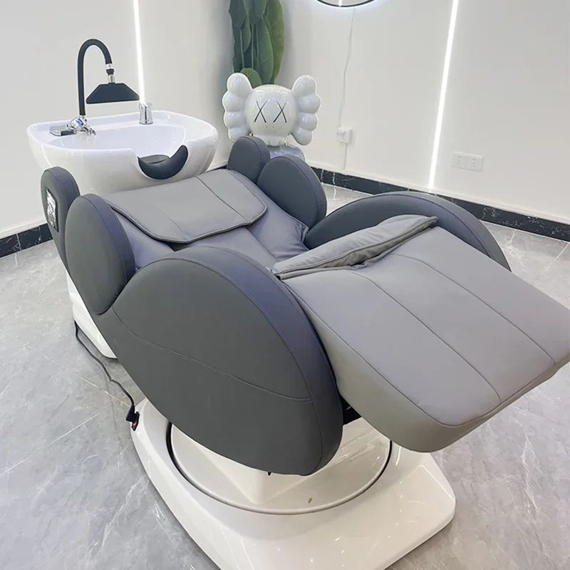 

Массажная кровать для мытья волос, электрическое кресло для укладки красоты, парикмахерское кресло для бритья, простое очень широкое кресло для салона, спа-мебель