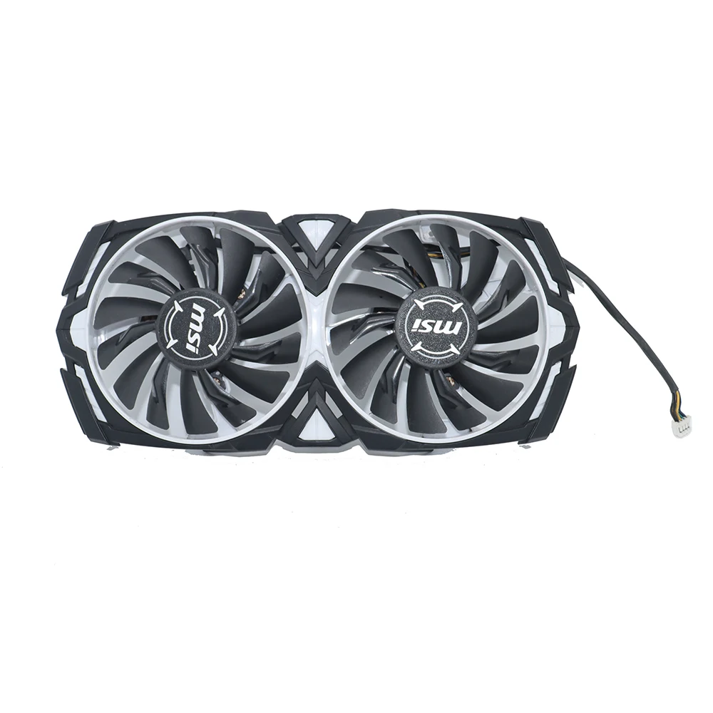 Imagem -02 - Ventilador de Refrigeração da Placa Gráfica Pld09210s12hh 4pin Apto para Msi rx 580 570 480 470 Rx6600 Armor P106100 Gtx1070 1080 87 mm