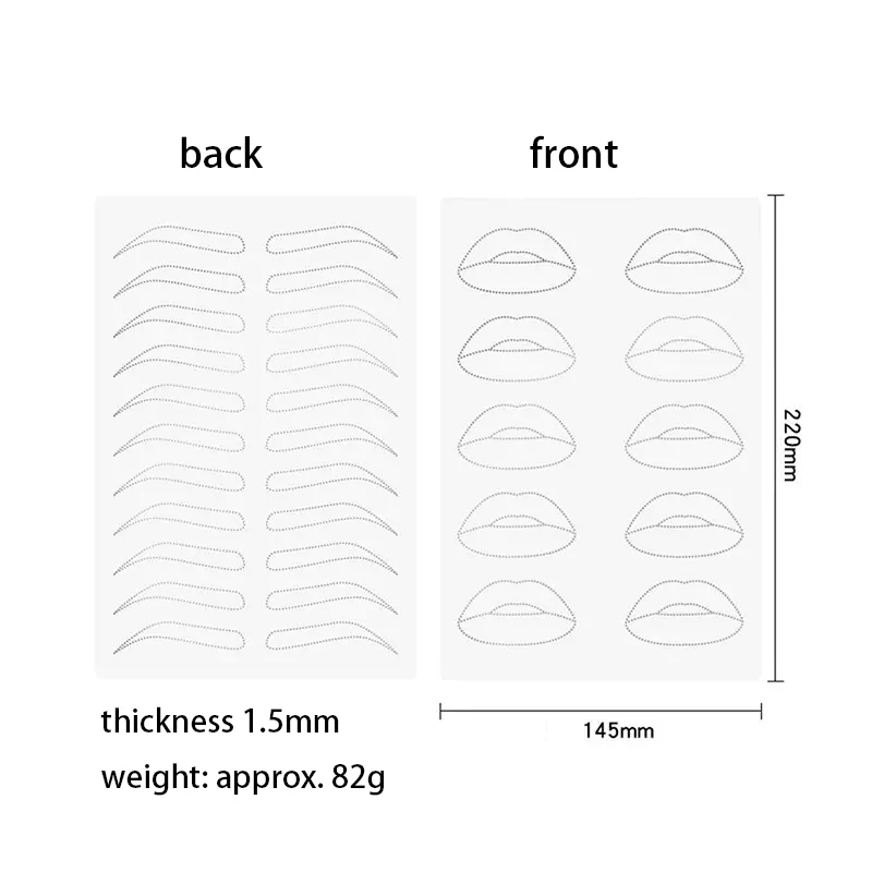 Silicone Tattoo Lips Practice Skin for Microblading No Ink Permanent Makeup Training Lip Practice Skin Beauty Supplies