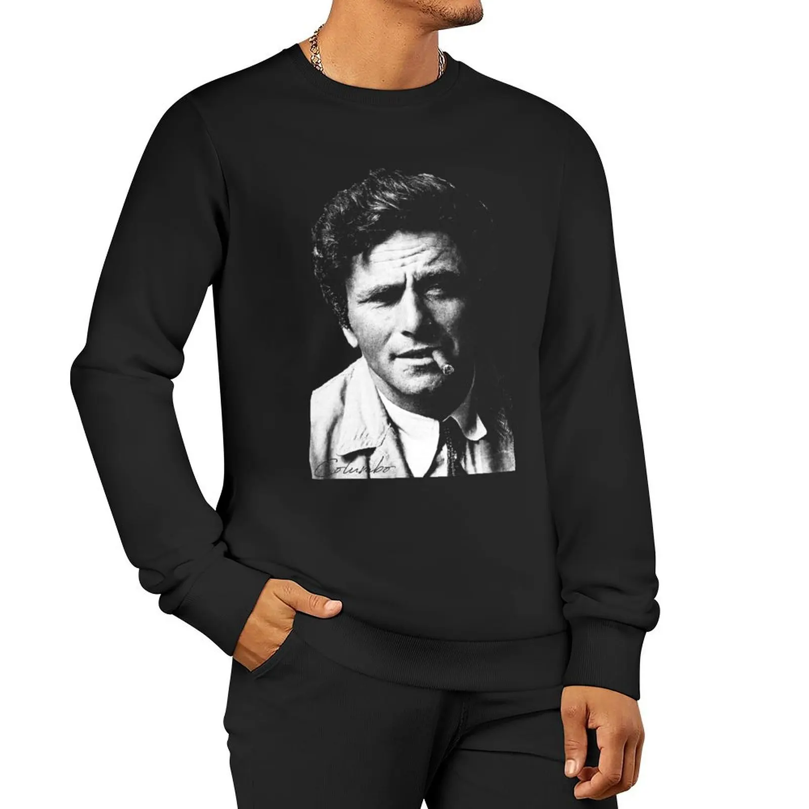 

Columbo Portrait Pullover Hoodie tracksuit men mens clothing japanese style new sweatshirts