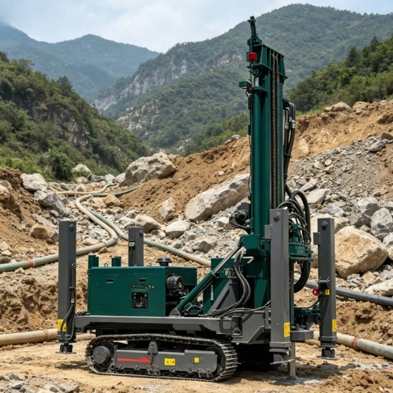 Customized Depth 300m Hydraulic Tractor Water Well Drilling Rig Borehole Well Drilling Rig Machine