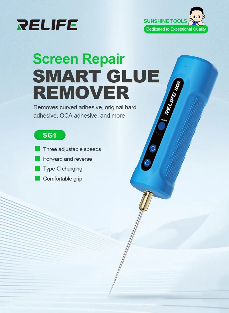 RELIFE SG1 Smart Glue Remover Screen Repair Efficient Adhesive Removal for Easy Adhesive Removal Without Damaging the Screen