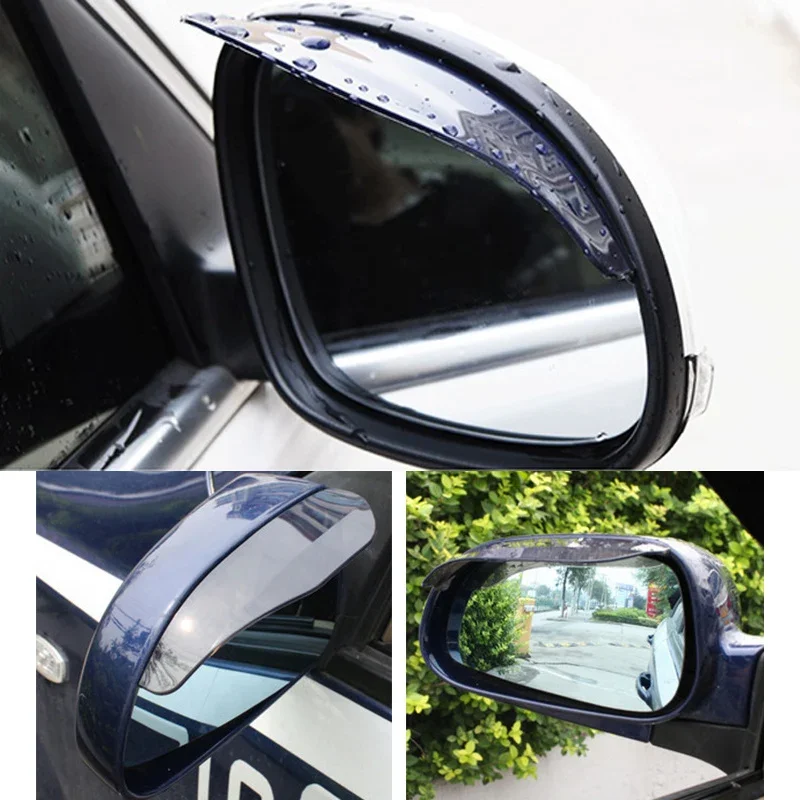 2Pcs Car Rearview Mirror Rain Eyebrow Auto Car Rear View for Hyundai elantra ix35 solaris accent i30 ix25 tucson 2016 i20 i40