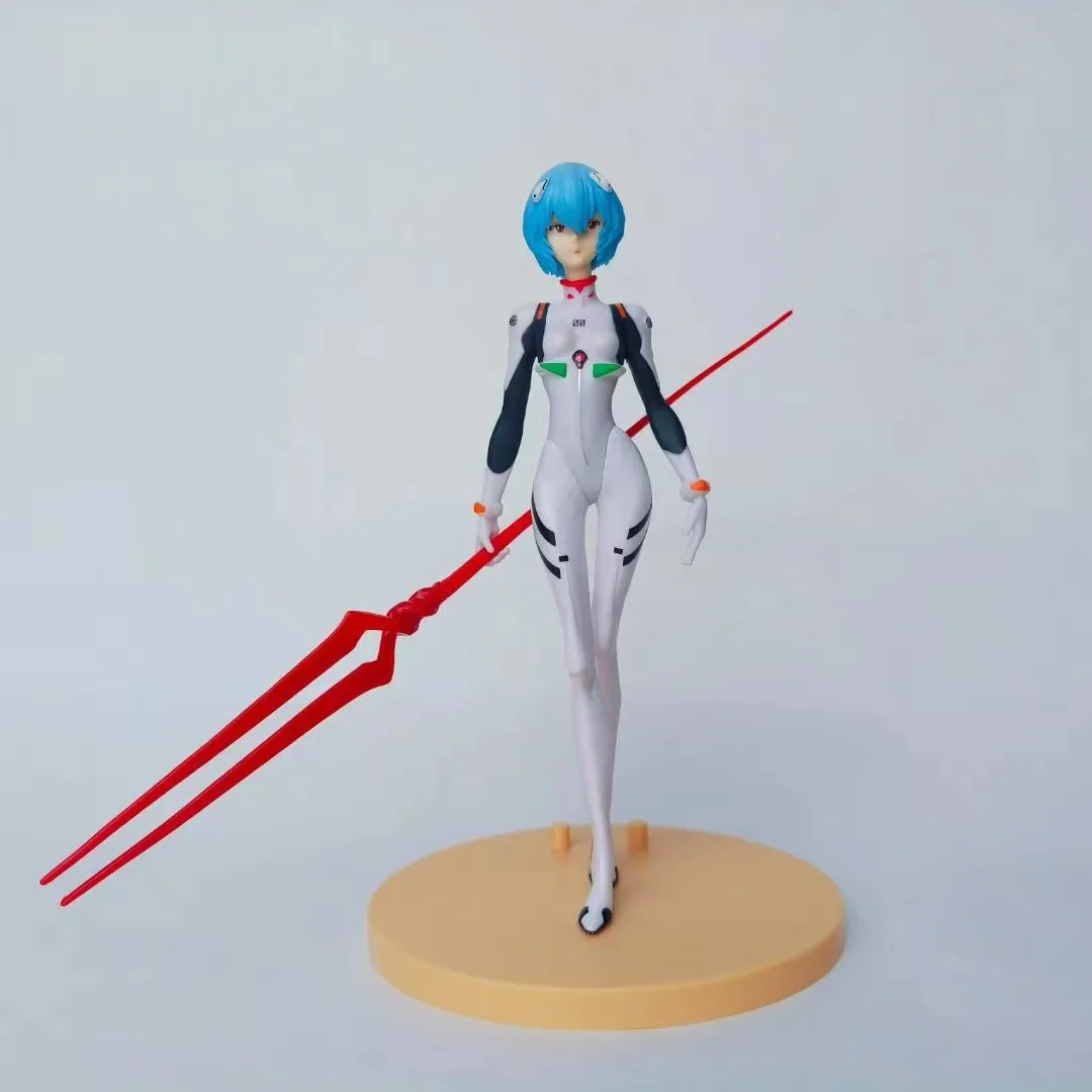 3 stuks Neon Genesis Evangelion Ayanami Rei PVC-figuren, Anime Action Figurine Desktop Ornamenten, Ideale vakantiecadeaus voor EVA