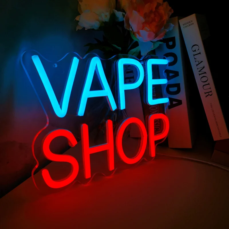 Cttnls VAPE Shop Neon-usbpower supplyledwall decorations, เหมาะสำหรับถ้ำผู้ชาย, โรงรถ, ห้องนอน-ของขวัญที่สมบูรณ์แบบสำหรับพ่อและบ้าน