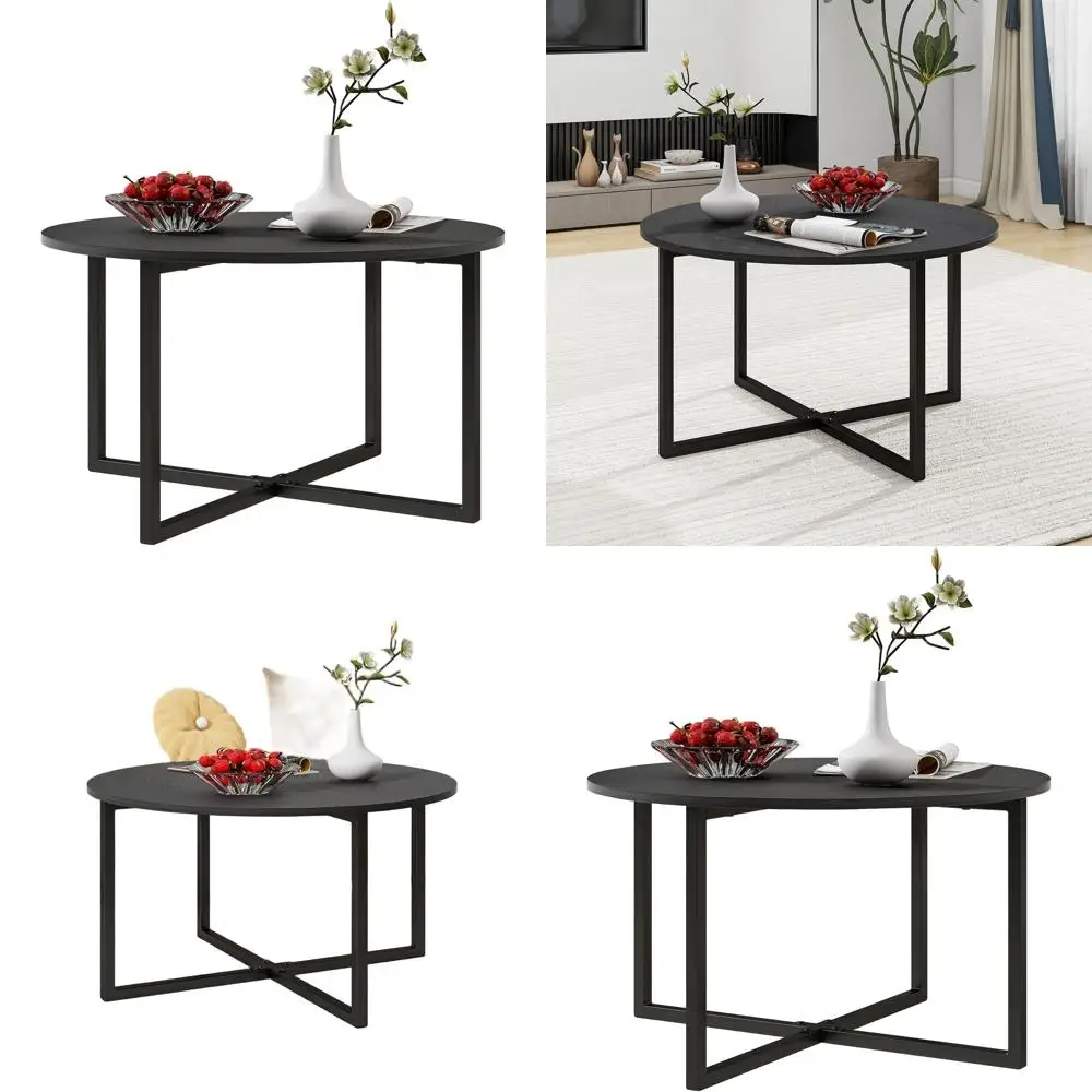 

Black Metal Legged Nesting Coffee Tables for Living Room, Tea Area, and Balcony