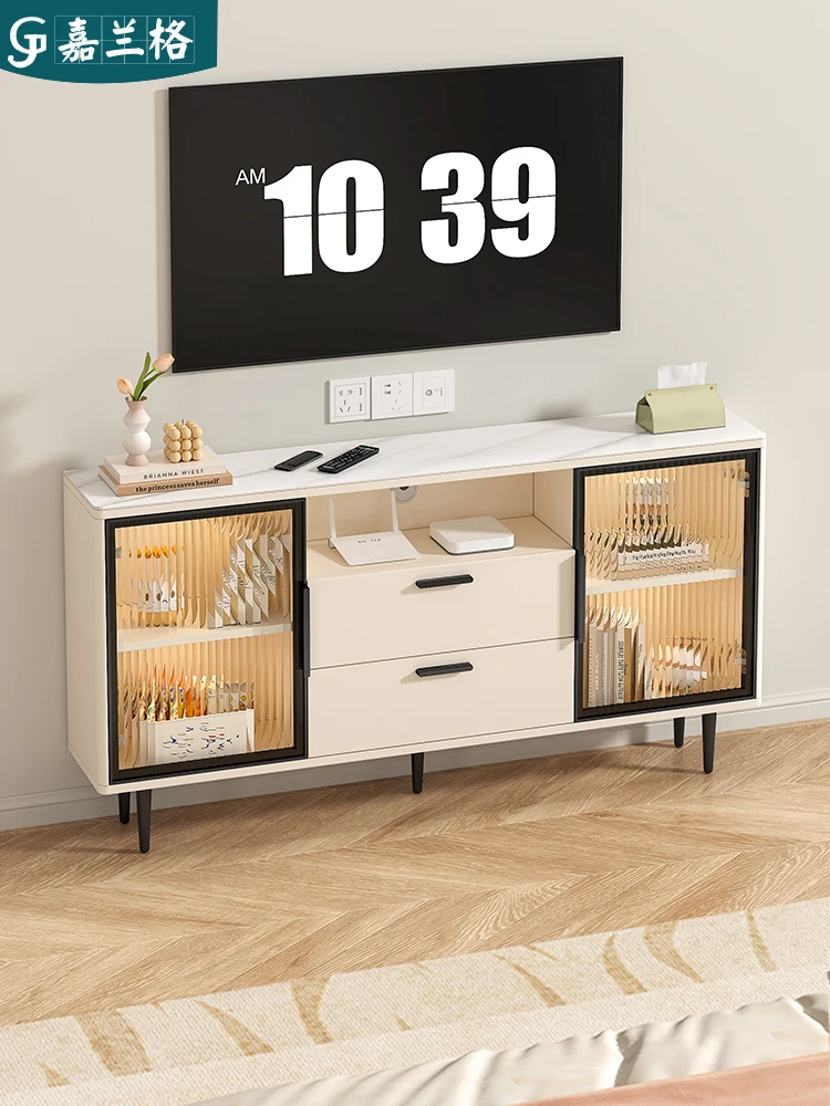 

Bedroom slate TV cabinet, ultra-thin side cabinet