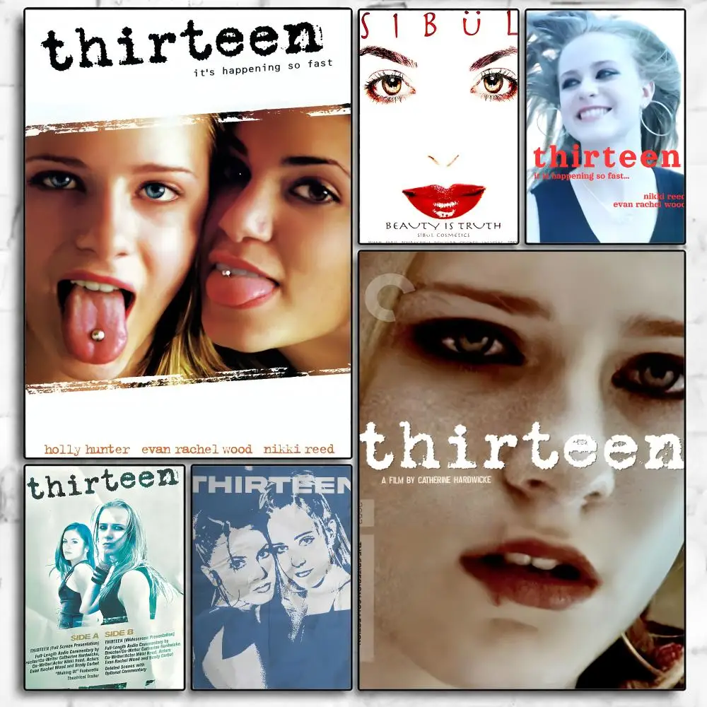 TV Series Thirteen Poster Poster Room Wall Art Decor Waterproof Stickers For Home Bar Bedroom Decoration