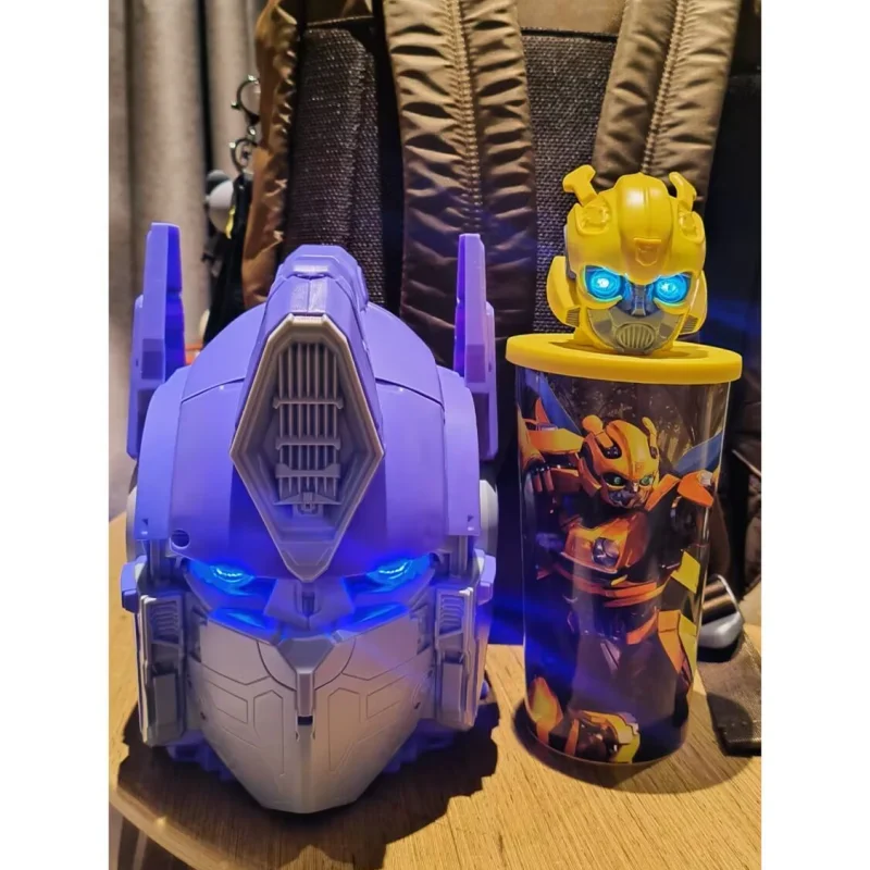 New Transformers Cup Topper Rise Of The Beasts Movie Prime Anime Figure Popcorn Bucket Exclusive Cinema Decor Collectible Gifts