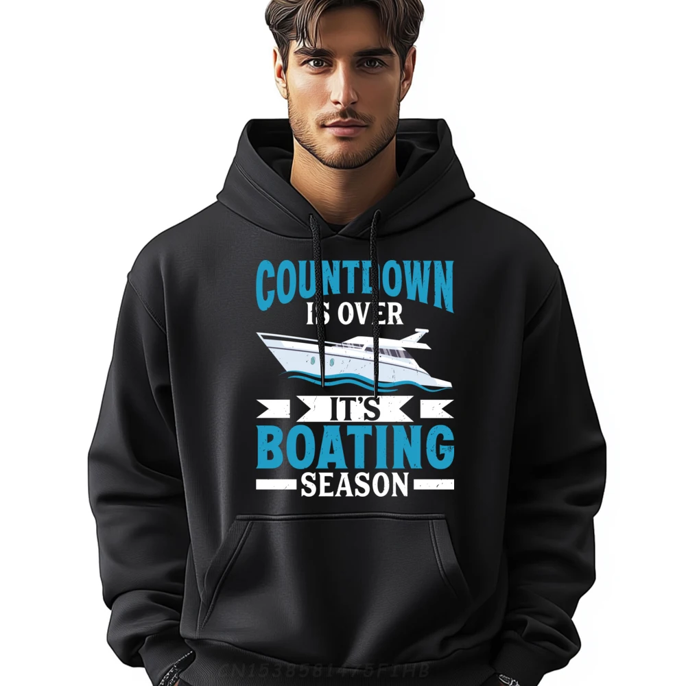 

Boating Boat Captain Graphic Hoodies Family Loose Long Sleeve Printed O-Neck Female Hoodies Geek Pullover For Man