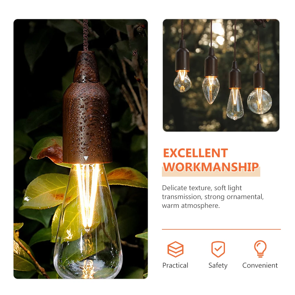 

Tent Lamp Rope Hanging Portable Vintage Camping Light Powered Soft Warm Decorative Outdoor Tent Lighting Solution
