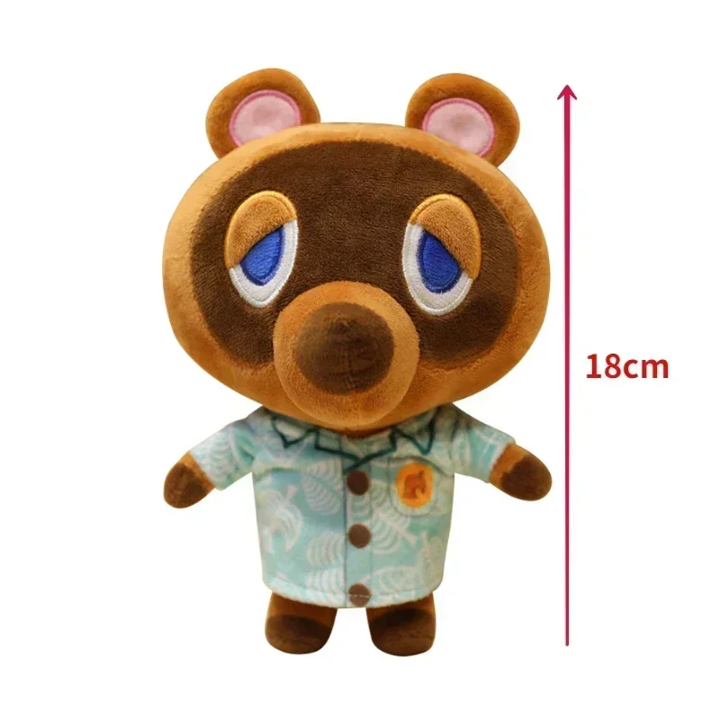 25cm Animal Crossing lalki figurki Anime Nook Porter Bunnie Marina Flora Chrissy Tasha zwierzęta zabawki prezenty dla dzieci