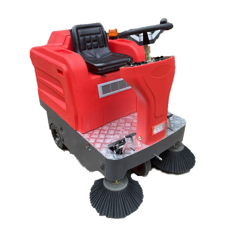 Multifunctional Street Sweeper  Sidewalk  Outdoor Pavement Concrete Road Driving Type Leaf Dust Garbage Cleaning Floor Sweeper